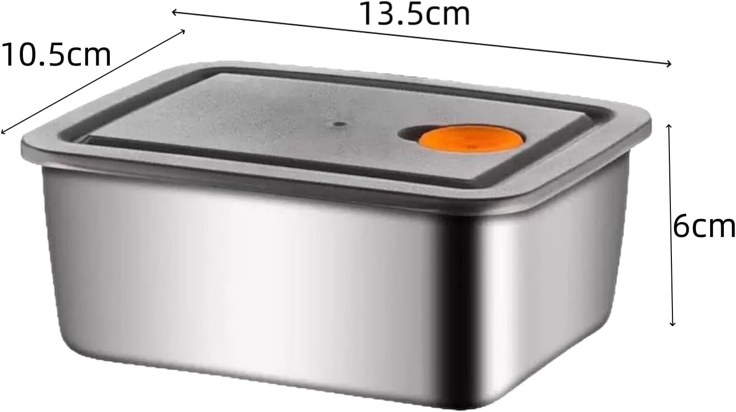 10 Stück Frischhaltedosen-Set, 590 ml Edelstahl Vorratsdosen mit Deckel Luftdicht, Vorratsbehälter Set, Aufbewahrungsboxen, Vorratsdose, Organizer Küche, BPA-Frei, spülmaschinen, gefrier (10)