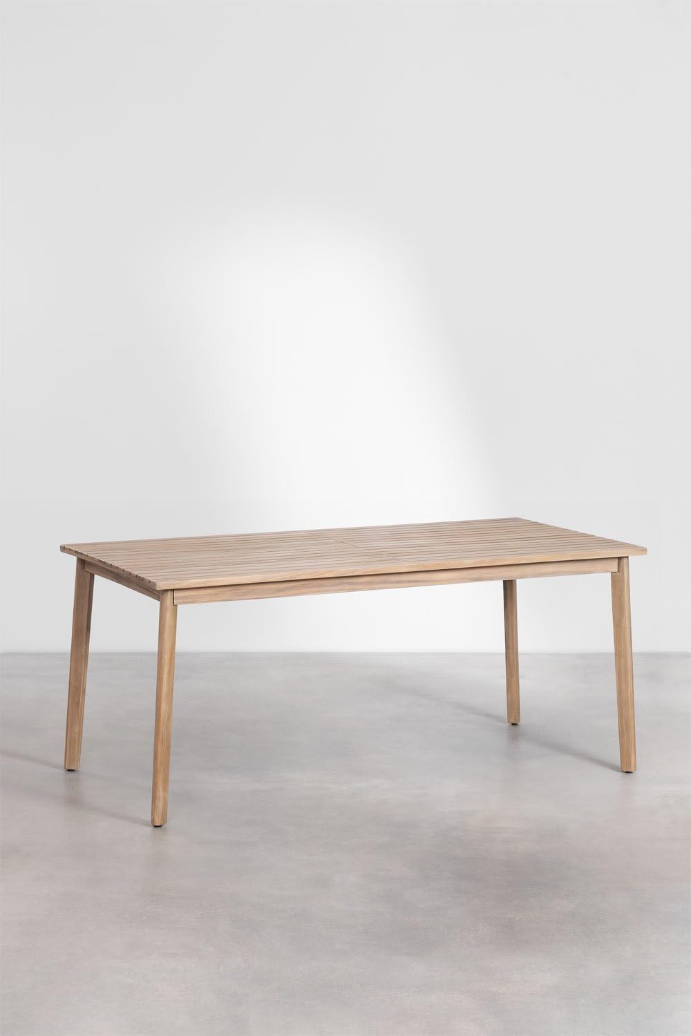 SKLUM Kaela-Set mit rechteckigem Tisch (180 x 90 cm) und 6 Gartenstühlen aus Akazienholz