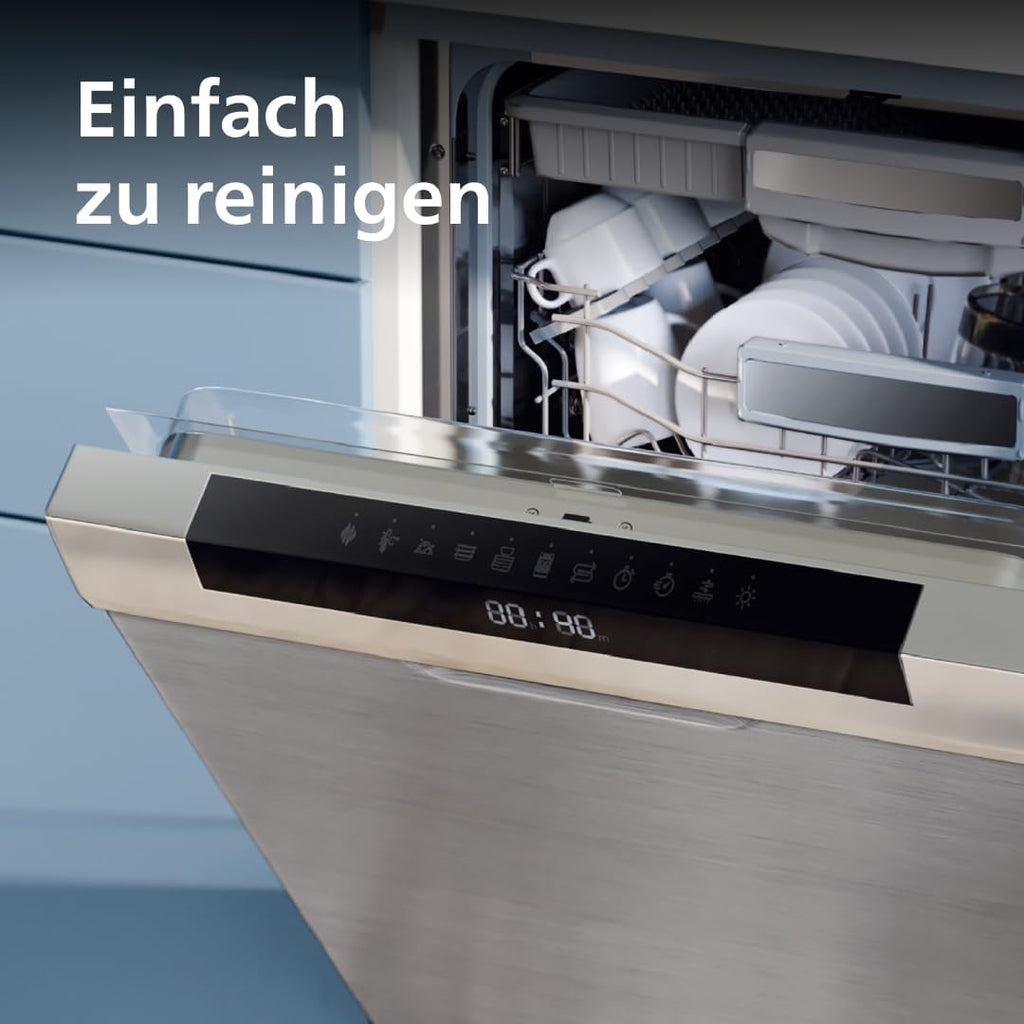 Philips 7000 Serie PastaMaker, Vollautomatische Nudelmaschine, Automatisches Wiegen, 8 Pastasorten, Einfache Reinigung, max 8 Portionen, ProExtrude-Technologie, Vegan, Glutenfrei, Schwarz (HR2665/93)