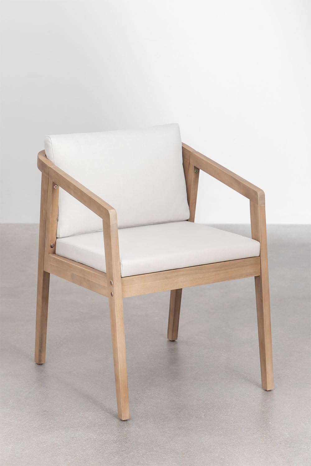 SKLUM Kaela-Set mit rechteckigem Tisch (180 x 90 cm) und 6 Gartenstühlen aus Akazienholz