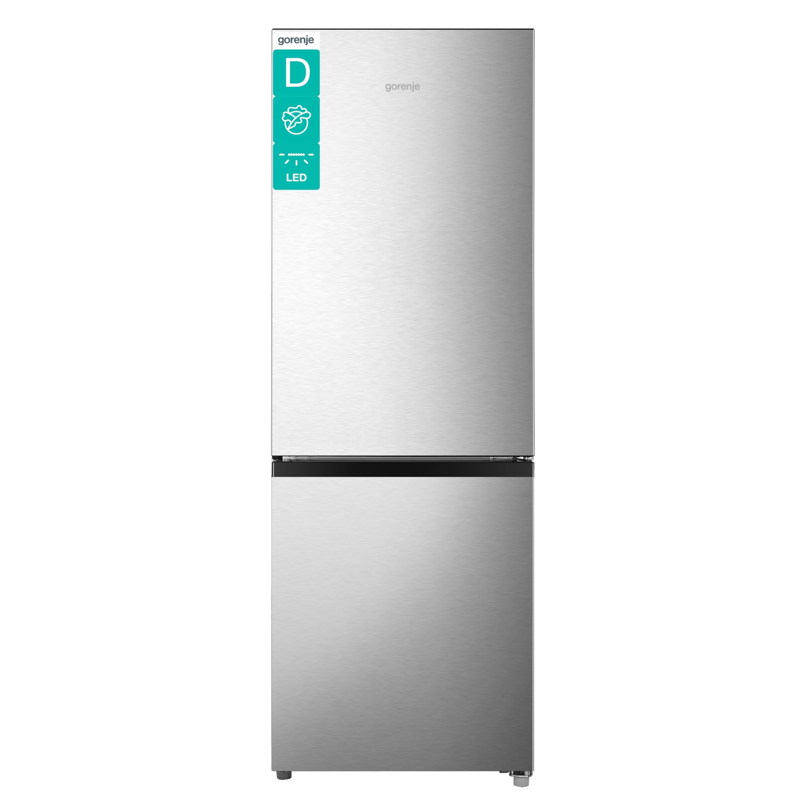 Gorenje RK 4182 PS4 Kühl-Gefrier-Kombination/ Höhe 180 cm/ Kühlen 198 L/ Gefrieren 66 L/ Gemüsefach/ 39dB/ LED Beleuchtung/ HxBxT: 180 x 55 x 55,7 cm / Grau