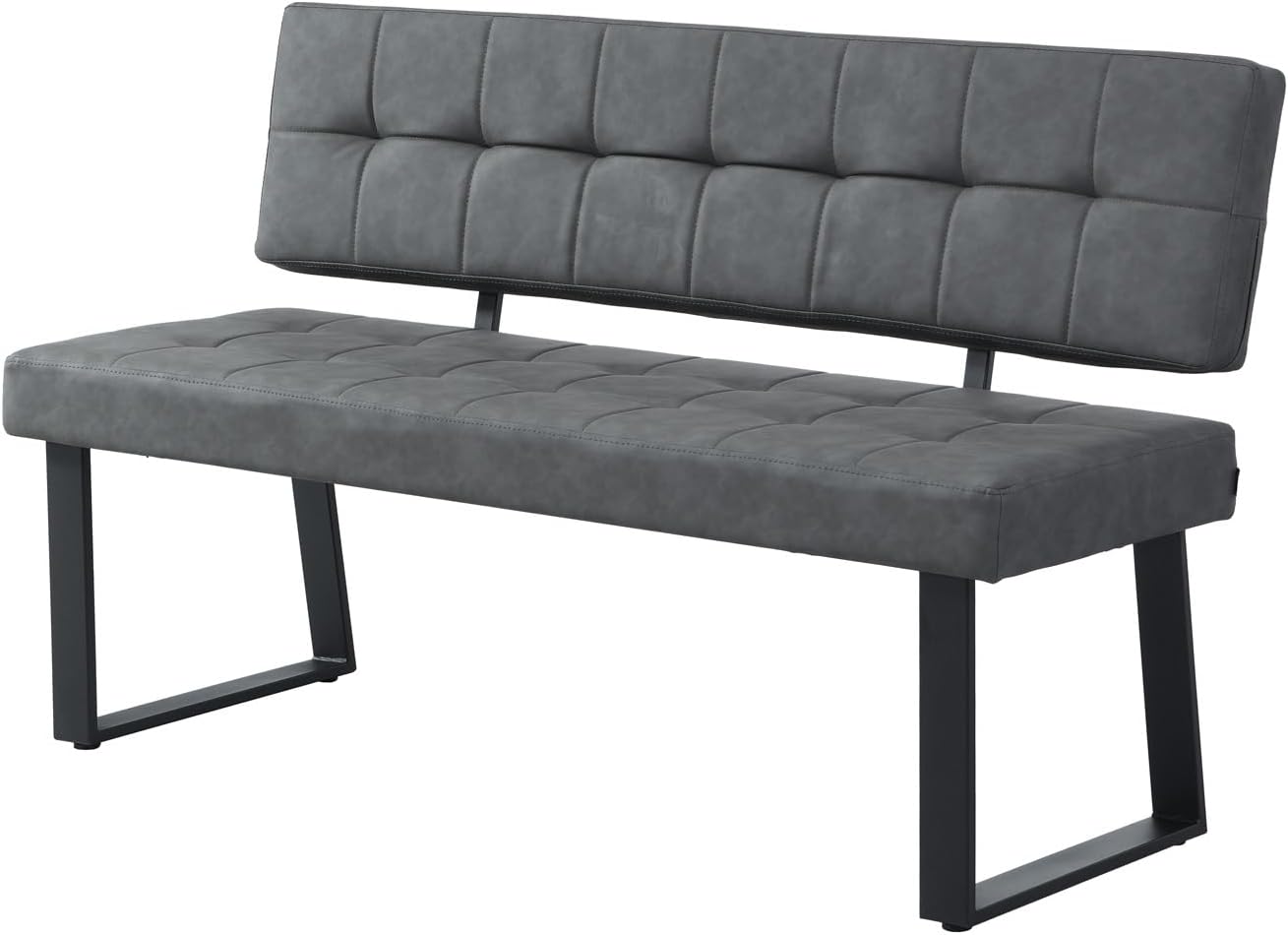 B&D home® Eckbank AKA – Esszimmerbank mit Lehne, beidseitig montierbar (Links/rechts), Kaltschaum-Polsterung, platzsparend, für Esszimmer, Küche & Flur, ca. 176 x 140 cm