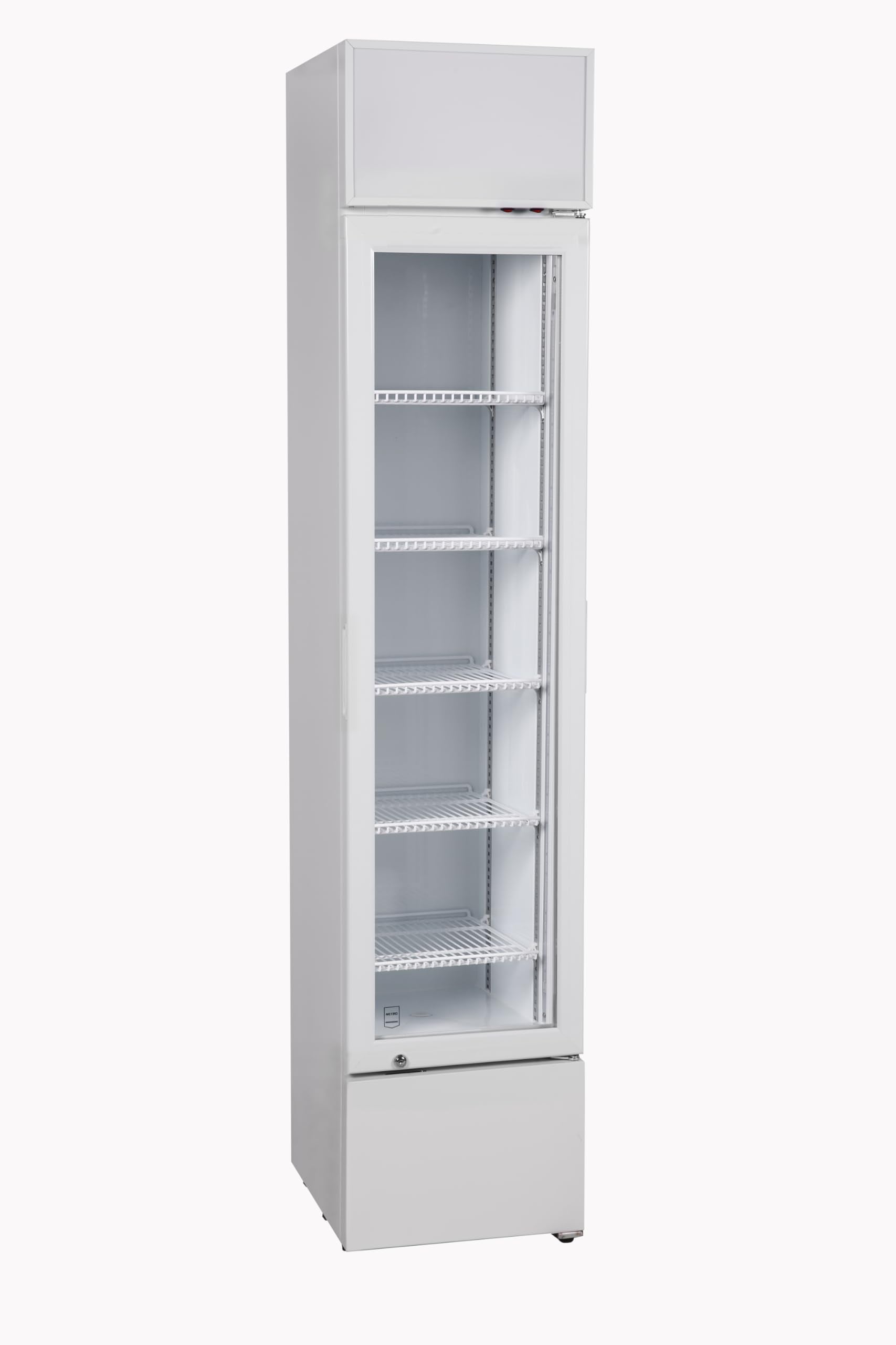 METRO Professional Getränkekühlschrank GSC4240B, 237 L, 110 W, 6 verstellbaren Einlegeböden, LED-Innenbeleuchtung, schwarz