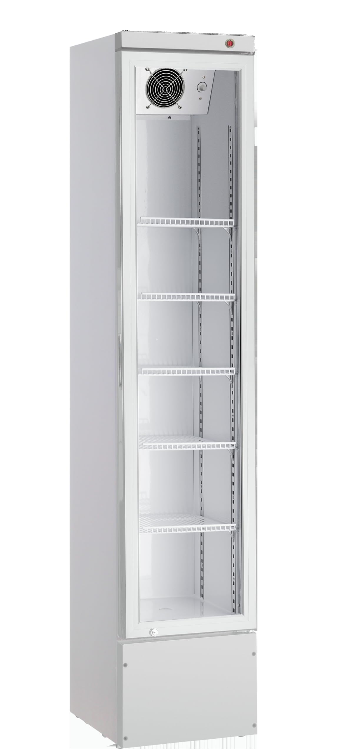 METRO Professional Getränkekühlschrank GSC4240B, 237 L, 110 W, 6 verstellbaren Einlegeböden, LED-Innenbeleuchtung, schwarz