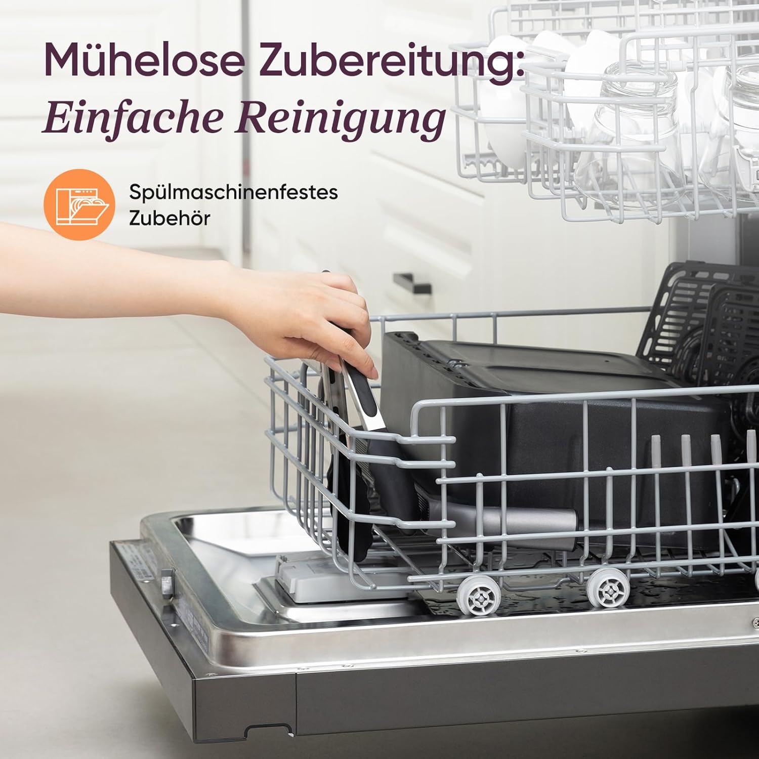 COSORI Heißluftfritteuse 2 Kammern, Dual Blaze TwinFry 10L Airfryer, mit 4 Heizrohren und flexiblen Kammern, gleichmäßige Hitzeverteilung, Temperatur bis 240 Grad C, Schwarz, TF102S