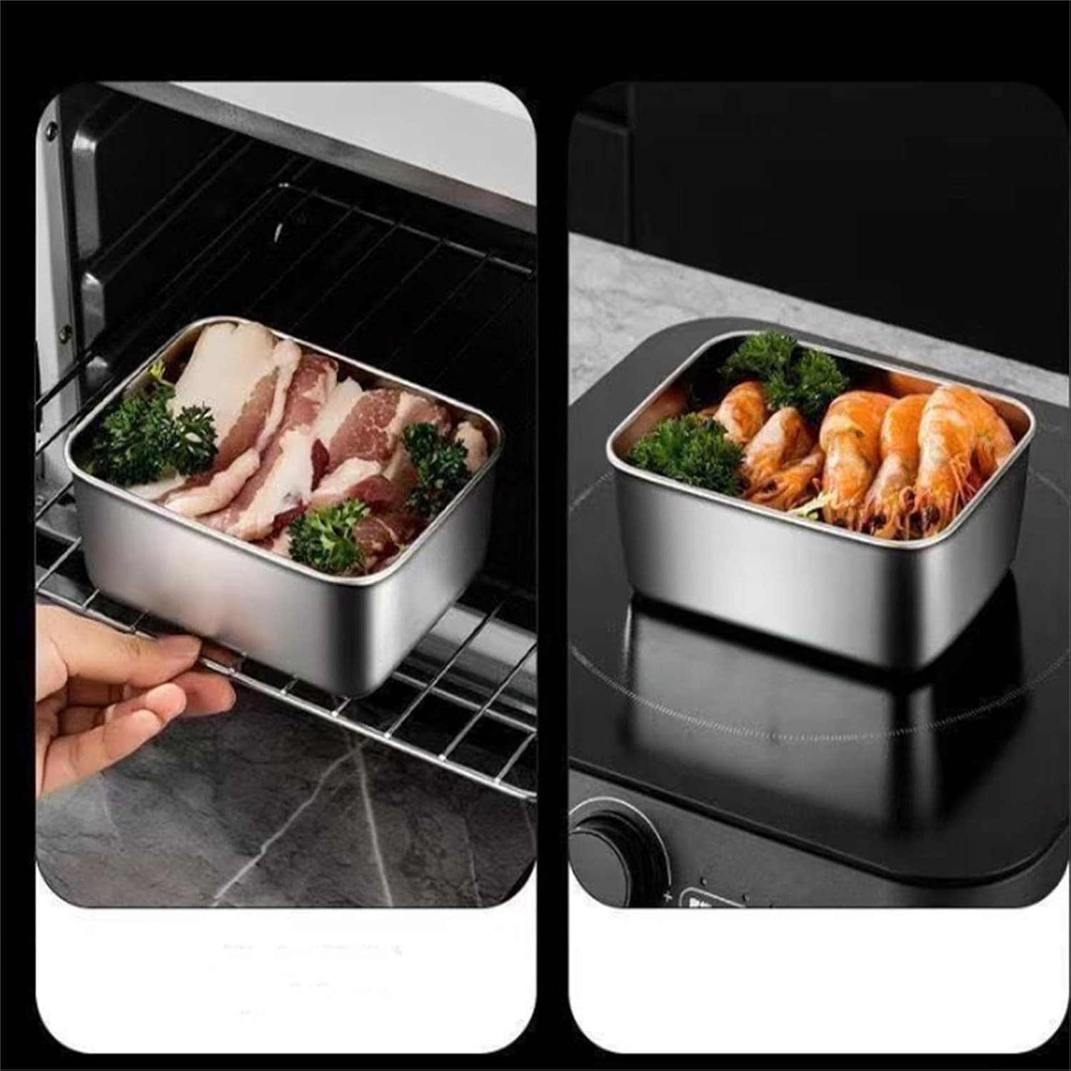 10 Stück Frischhaltedosen-Set, 590 ml Edelstahl Vorratsdosen mit Deckel Luftdicht, Vorratsbehälter Set, Aufbewahrungsboxen, Vorratsdose, Organizer Küche, BPA-Frei, spülmaschinen, gefrier (10)