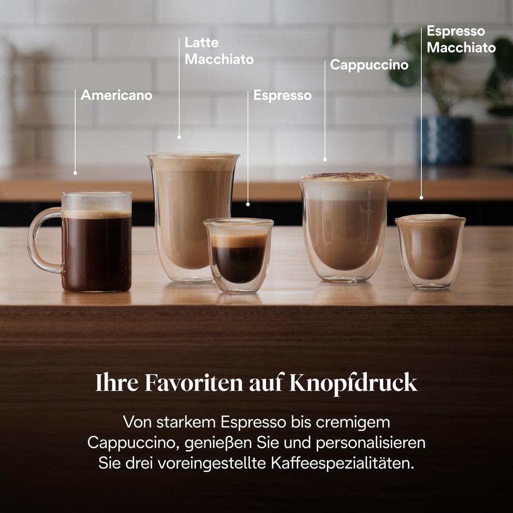 De'Longhi Siebträgermaschine La Specialista Arte EC9155.MB, Espressomaschine mit Mahlwerk, 8 Mahlgrade, 15 Bar, 3 Temperaturen, Milchschaumdüse, 1550W, 1,7L Tank, Edelstahl/Schwarz inkl. Barista-Kit