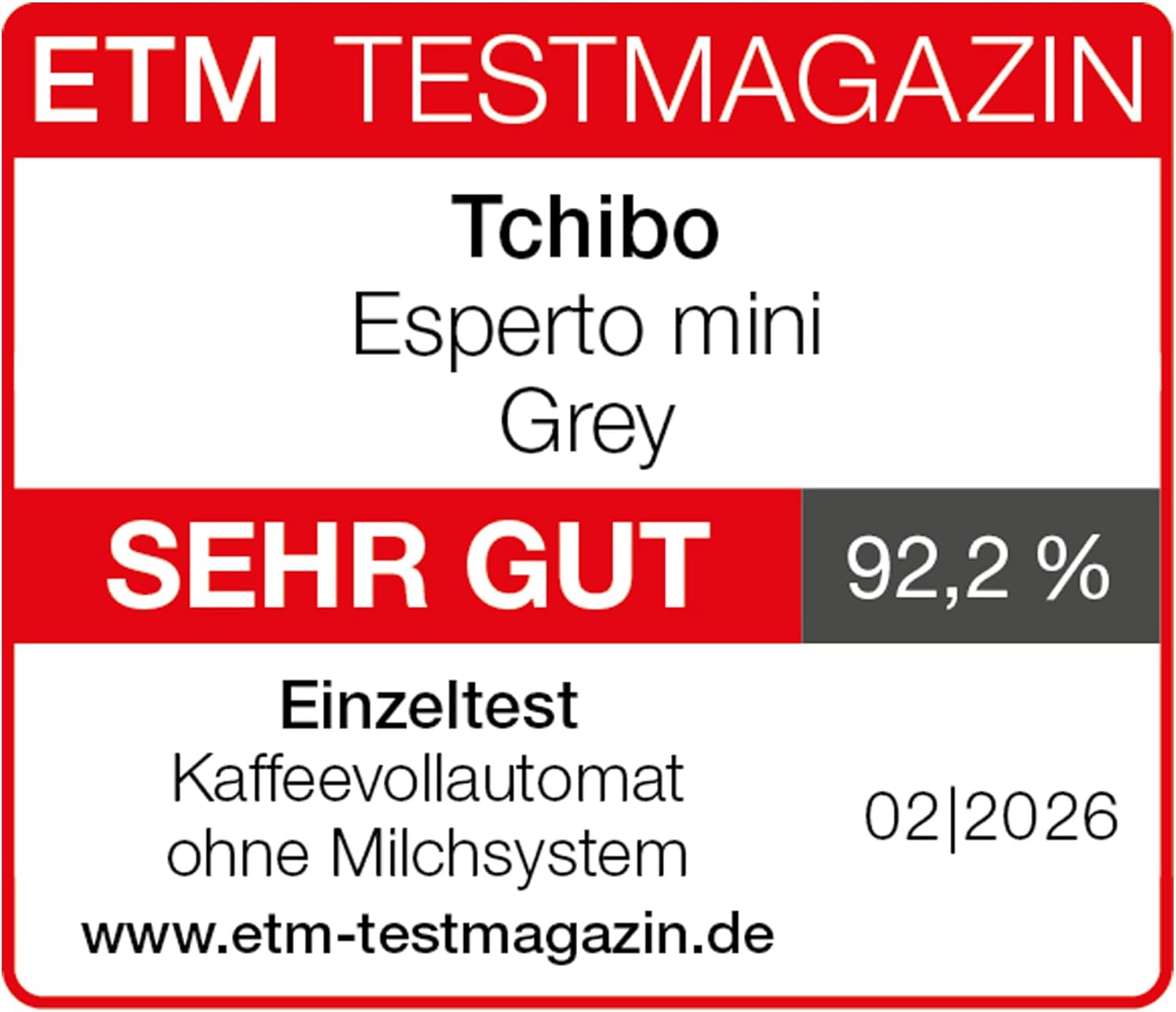 Tchibo Kaffeevollautomat Esperto mini für Caffè Crema und Espresso, nur 16cm breit, klein und kompakt, geeignet für jede Küche, Camping, Studentenapartment, Schwarz - INKLUSIVE Kaffeeprobierset GRATIS