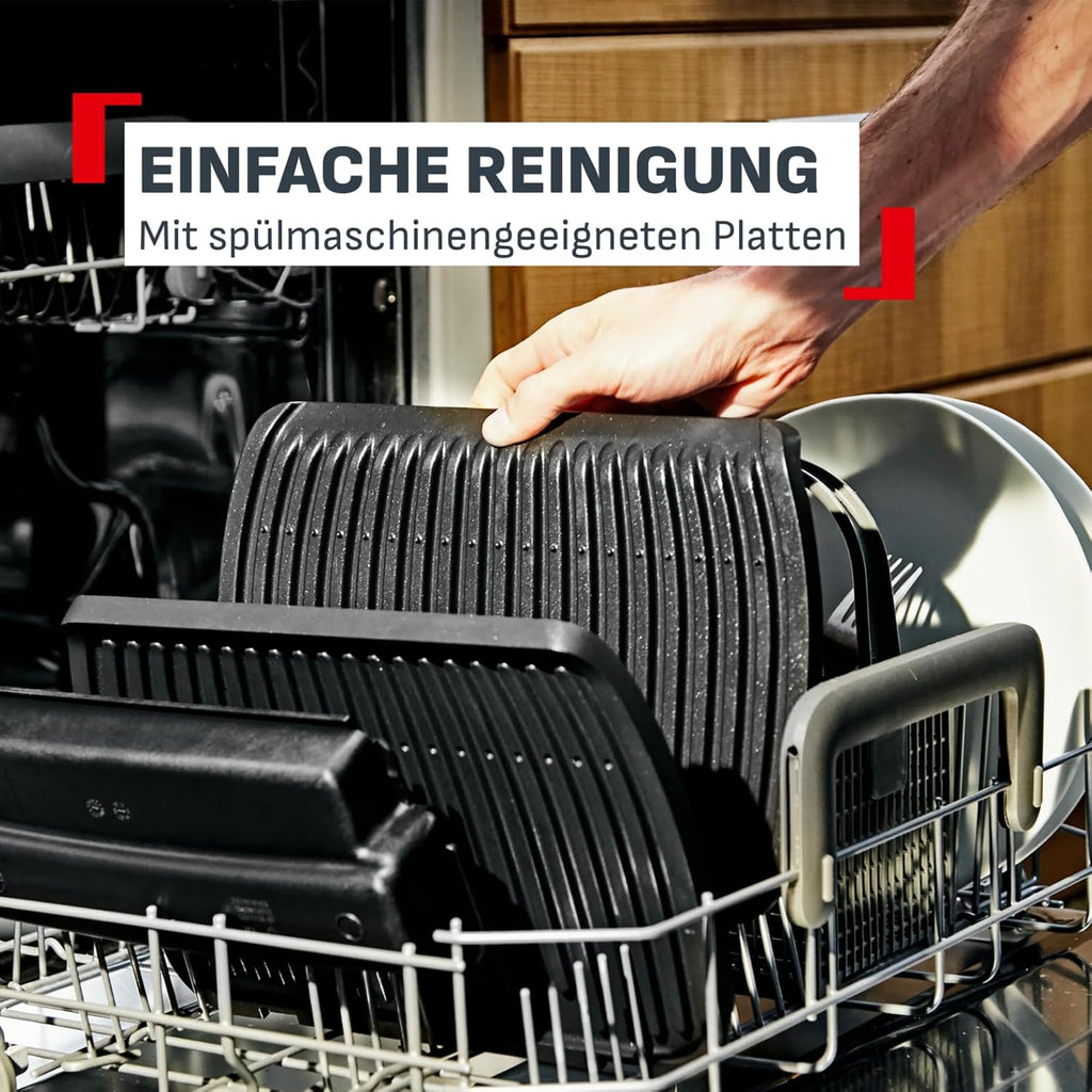 Tefal OptiGrill Elite XL Kontaktgrill, 16 Programme, Digitales Display mit Garstufenanzeige, abnehmbare XL-Platten, Grillboost-Funktion, intuitive Bedienung, Elektrogrill, Edelstahl, GC760D12