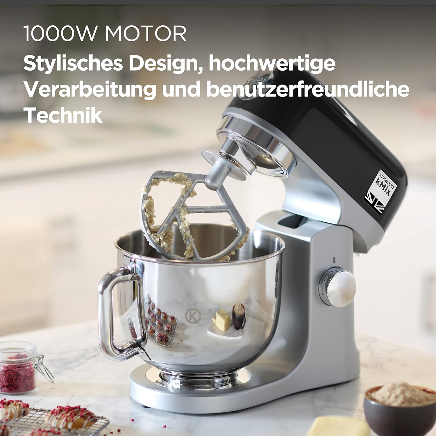 KENWOOD kMix KMX750BK Küchenmaschine, Schwarz