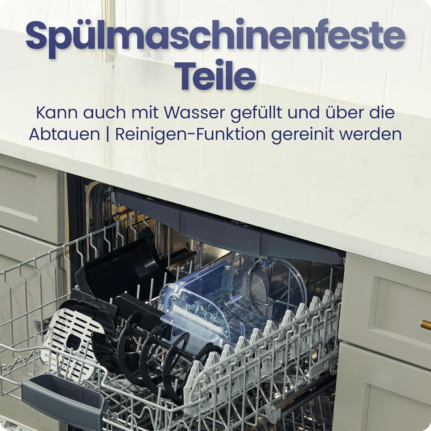 Iceman Slushie-Maschine, 1,9 L Mixer für Getränke und Slushies, kein Eis und kein Mixen für gefrorene Margaritas, Frappes und Shakes, 5 Touchscreen-Voreinstellungen, einfacher Dosierhebel - Schwarz